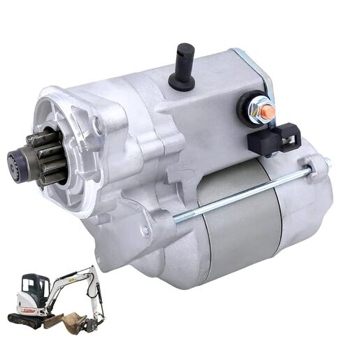 12V 1.4KW 9T 16611-63013 كاتب متوافق مع Bobcat Excavator 428 425 Skid Steer 553F عجلة جرار B200 لمحرك Kubota D722 D902 D950 D1105 V1305 V1505 لشاحنة رفع Ausa لجزازات تورو in Kuwait