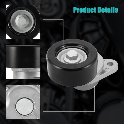 AULINK 39516 Belt Tensioner Assembly with Pulley (3.0L 3.6L V6) For GMC Acadia Canyon,For Chevrolet Blazer Camaro Colorado,For Cadillac ATS CT5 CTS XT5 CT5 CT6,For Buick LaCrosse Regal Sportback in Kuwait