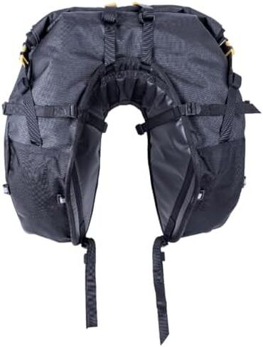 Giant Loop Coyote Saddlebag (39L) & Rogue Dry Bag (17L) Bundle, Water-Resistant Motorcycle Storage, Fits Any Motorcycle Make & Model (Black) in Saudi Arabia