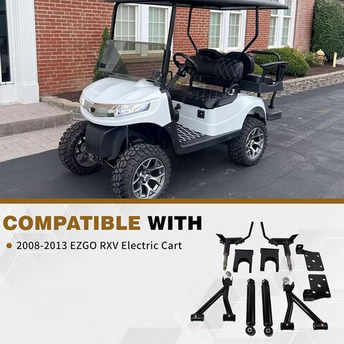 Golf Cart 6 inch Heavy Duty A Arm Lift Kit Compatible with 2008-2013 EZGO RXV Electric Cart in Saudi Arabia