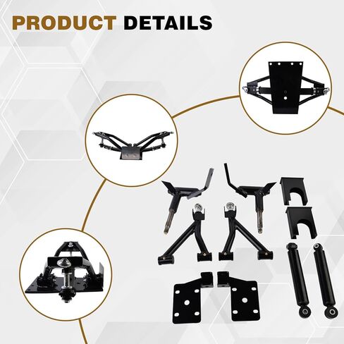 Golf Cart 6 inch Heavy Duty A Arm Lift Kit Compatible with 2008-2013 EZGO RXV Electric Cart in Saudi Arabia