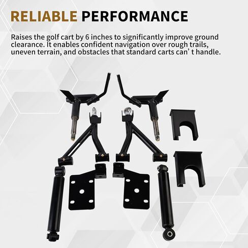 Golf Cart 6 inch Heavy Duty A Arm Lift Kit Compatible with 2008-2013 EZGO RXV Electric Cart in Saudi Arabia