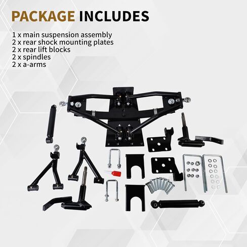 Golf Cart 6 inch Heavy Duty A Arm Lift Kit Compatible with 2008-2013 EZGO RXV Electric Cart in Saudi Arabia