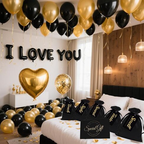 5 Senses Gift Tags Set - Five Senses Card for Him - Anniversary, Valentine's Day, Birthday - Black with Gold Letters - 5 Tags + 1 Greeting Card（speaicd Gift） in Saudi Arabia