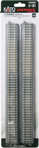 مقياس HO 2-181 HO Unitrack PC خط مستقيم 369 مم (4 قطع) (استيراد اليابان) من كاتو in Kuwait