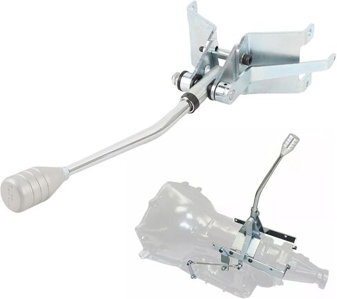 طقم ناقل الحركة Keenso Turbo 400، ناقل حركة أوتوماتيكي مع ذراع كروم 12 بوصة ومقبض ألومنيوم خام، متوافق مع Turbo 400 TH400 in Kuwait