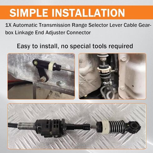 Automatic Transmission Range Selector Lever Cable Gearbox Linkage End Adjuster Connector Compatible with Cadillac ATS 2.0L 2.5L 3.6L 2013-2019 (Replace# 23199239 23325157) in Saudi Arabia