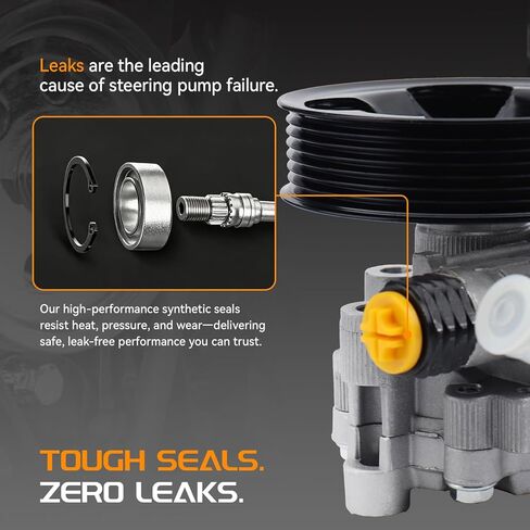 مضخة توجيه كهربائية مع بكرة متوافقة مع Toyota Tacoma 2016 2017 2018 2019 2020 2021 2022 V6 3.5L، استبدال #4431004200، 21-677 in Kuwait