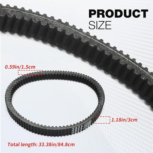 حزام محرك 3201-242، بديل للقطط القطبية الشمالية 350 366 400 425 450 500 650 Alterra 450 Cat XR 500 Prowler 500 HDX 500 Alterra TRV 500، يستبدل 0823-228 in Kuwait