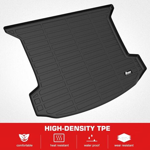 IKON MOTORSPORTS TPE Cargo Trunk Liner, Compatible with 2017-2025 Cadillac XT5, Custom Fit All Weather Protection Heavy Duty Rear Trunk Tray Cargo Mats Protector, Black in Kuwait