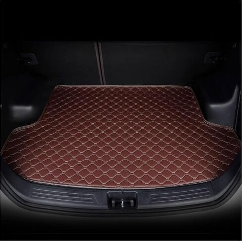 Car Leather Boot Mats for Honda Accord 2008 2009 2010 2011 2012 2013,Anti-Slip Protector Luggage Pad,Waterproof Trunk Cargo Storage Carpet Liner Mat,Anti Scratch,D-High Edge in Saudi Arabia
