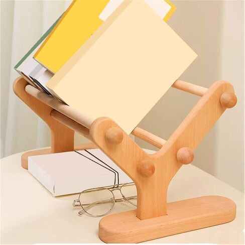 Bookshelf Open Simple Home Wooden Bookshelf Tabletop Record Storage Shelf for Living Room Home Office in Saudi Arabia