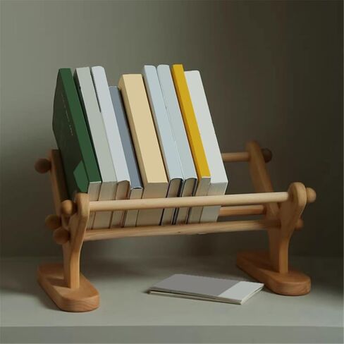 Bookshelf Open Simple Home Wooden Bookshelf Tabletop Record Storage Shelf for Living Room Home Office in Saudi Arabia