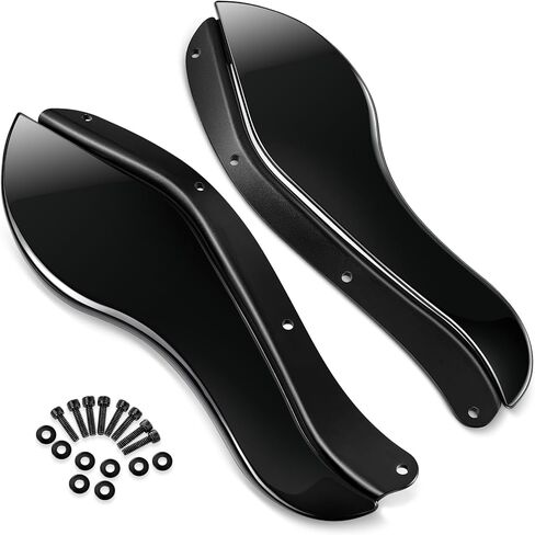 Side Wings Windshield, Fairing Air Deflectors, Adjustable Wind Deflectors Compatible for Harley Electra Glide Street Glide Trike 2008-2013 in Saudi Arabia