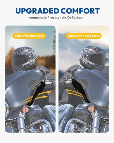 Side Wings Windshield, Fairing Air Deflectors, Adjustable Wind Deflectors Compatible for Harley Electra Glide Street Glide Trike 2008-2013 in Saudi Arabia