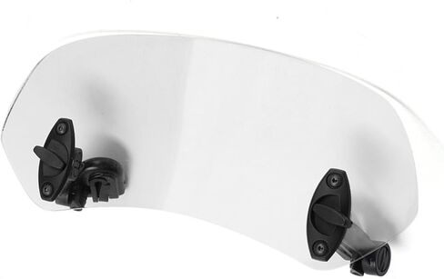 ZPSHYD Motorcycle Windshield Extension Adjustable Clip On Windscreen Wind Deflector Windscreen, Clear Lens, Universal Fit for Most Motorcycles & Scooters in Saudi Arabia