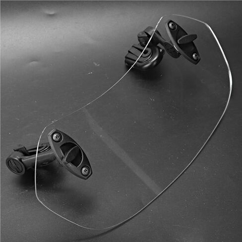 ZPSHYD Motorcycle Windshield Extension Adjustable Clip On Windscreen Wind Deflector Windscreen, Clear Lens, Universal Fit for Most Motorcycles & Scooters in Saudi Arabia