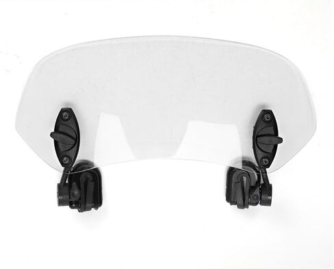 ZPSHYD Motorcycle Windshield Extension Adjustable Clip On Windscreen Wind Deflector Windscreen, Clear Lens, Universal Fit for Most Motorcycles & Scooters in Saudi Arabia