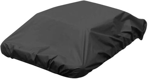 Car Roof Rack Cover, 190cmx145cm Universal Waterproof Sun Protective Silver Coated Fabric with Drawstring, Vehicle Luggage Rack Protector for Cargo (Black) in Kuwait