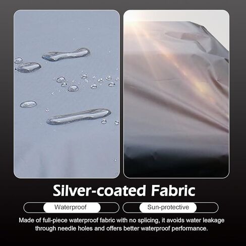Car Roof Rack Cover, 190cmx145cm Universal Waterproof Sun Protective Silver Coated Fabric with Drawstring, Vehicle Luggage Rack Protector for Cargo (Black) in Kuwait