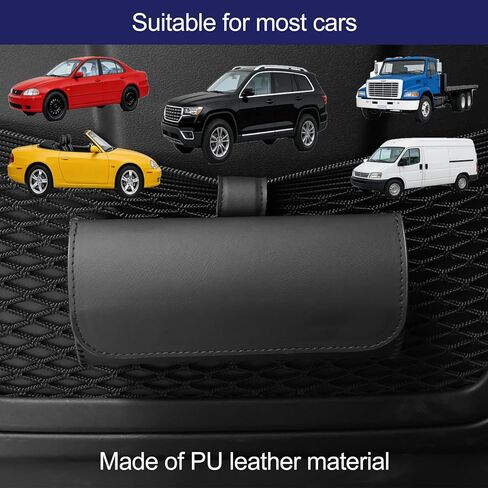 2 Pack Sunglasses Case for Car Sun Visor,Visor Sunglasses Holder with Magnetic Closure, Auto Eyeglasses Protective Storage Box,Sunglass Holders Glasses Case Leather for Car, Trucks,Vehicle ,SUV in Saudi Arabia