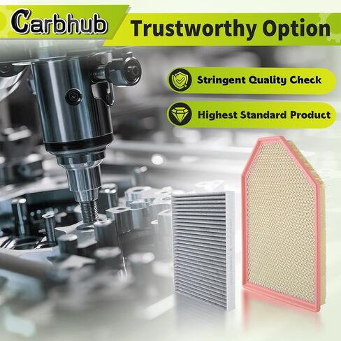 فلتر هواء المحرك والمقصورة Carbhub متوافق مع شاحن دودج تشالنجر 3.6L 5.7L 6.2L 6.4L 2011-2023 متوافق مع كرايسلر 300 2011-2023 استبدال 68071668AA 04861746AB in Kuwait