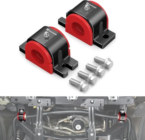 طقم بطانات قضيب تثبيت التعليق الأمامي من Bevinsee متوافق مع Toyota 4Runner 2010-2024 متوافق مع FJ Cruiser 2010-2014، بديل لـ 48824-60190، أسود in Kuwait