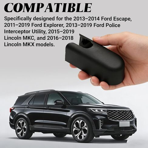 استبدال غطاء ذراع ممسحة الزجاج الأمامي الخلفي، متوافق مع Ford Escape 2013-2024 Explorer 2011-2019 Police Interceptor Utility 2013-2019، BB5Z-17C526-A غطاء ممسحة خلفية in Kuwait