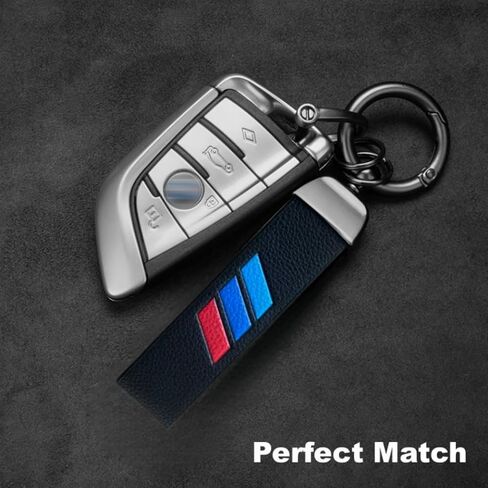 Car M 3 color Litchi grain leather keychain keyring in Kuwait