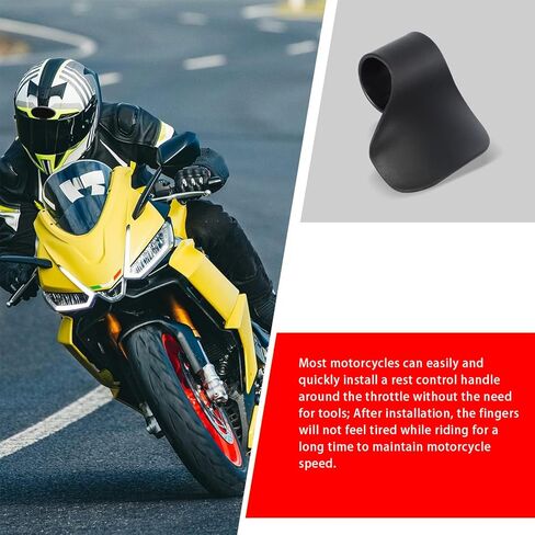 ijuicy Motorcycle Cruise Assist، 7/8" مقود الدراجة النارية مثبت على دواسة الوقود، مساعدة خنق الدراجة النارية، ملحقات الدراجات النارية العالمية (أسود) in Kuwait