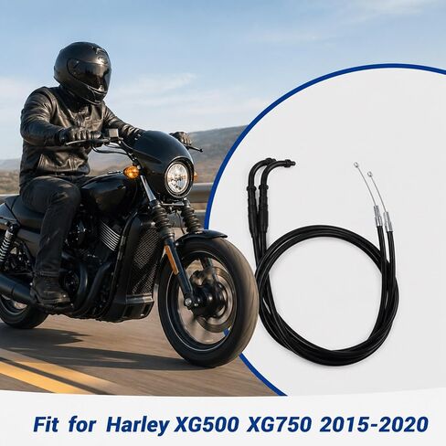 Motorcycle Accelerator Throttle Oil Line Cable Wire Fit for Harley XG500 XG750 2015-2020, Gas Cable Throttle Line Assy Replace 56100044, Over 20CM in Saudi Arabia