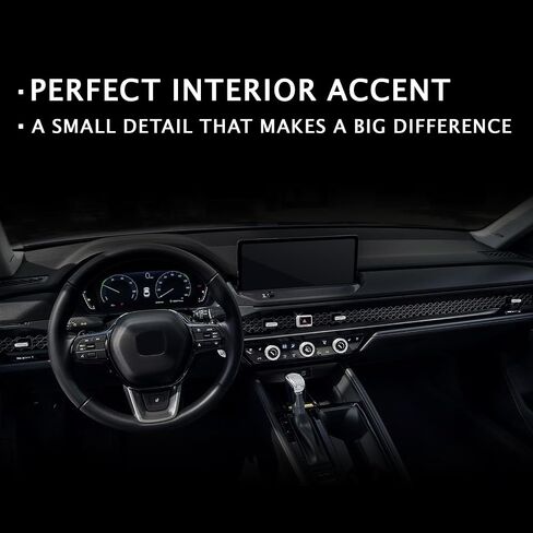 11PCS Crystal Knob Cover Trim Set - Zinc Alloy Rhinestone Interior Bling Accessories, Stylish Control Knob Caps Compatible with 2023-2025 2026 Honda Accord & Accord Hybrid in Saudi Arabia