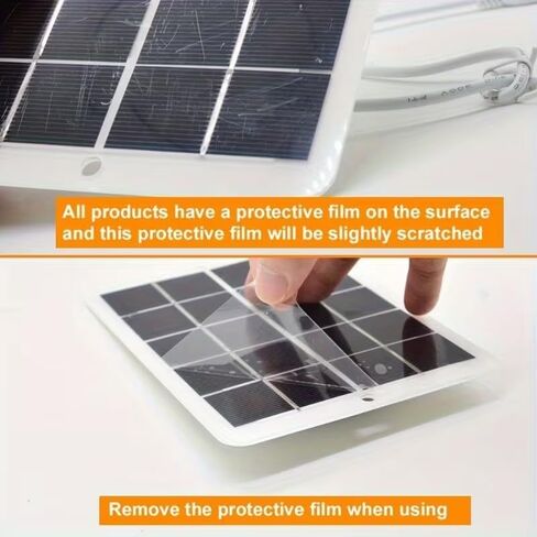 Portable Solar Charger with USB Port, Compact Lightweight Panel Design for Outdoor Charging Camping Hiking Fishing Travel, 1 in Kuwait