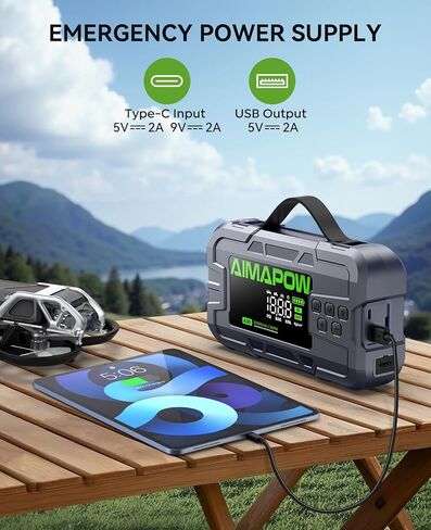 Car Battery Jump Starter with Air Compressor 8000A 160PSI, Jump Starter Portable (All Gas/12L Diesel), 12V Car Jump Starter with Inflator, Jump Box Quick Charge and 270°LED Light in Saudi Arabia