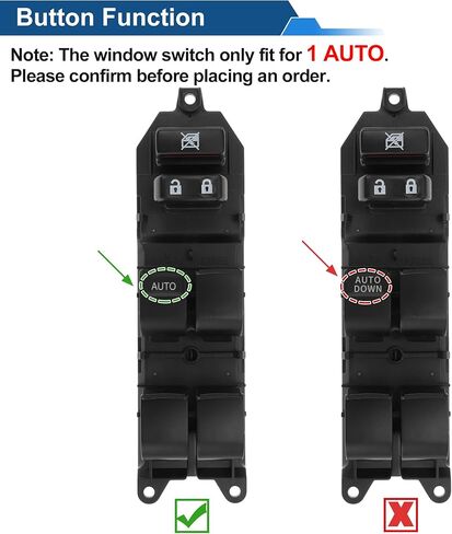 X AUTOHAUX Front Left Driver 1 AUTO Power Window Switch for Toyota Corolla 200803-201103 Window Control Switch No.8482002270 Black in Kuwait