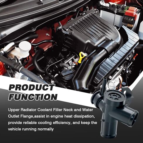 Upper Radiator Coolant Filler Neck and Water Outlet Flange Fit for 2007-2013 Nissan Altima Upper Radiator Coolant Hose Replace for 21501-9HA0A 21430-8991A 21430-8997A 214308999C in Kuwait