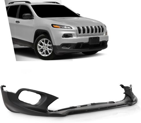 G-PLUS Front Lower Bumper Cover Compatible with Jeep Cherokee Latitude Plus 2018, Fit Jeep Cherokee (submodel: Latitude, Limited, North, Sport) 2014-2018 68203213AB, 68203213AA, CH1015119 in Kuwait
