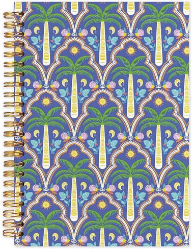 Blueberry Lemon Spiral Journal Notebook 5.5x8.3in, Fruit Lover Gifts, Cottagecore Fruit Botanical Journal for Women, Blue and Yellow Aesthetic Notebooks for Note Taking, Hardcover Notebook in Kuwait