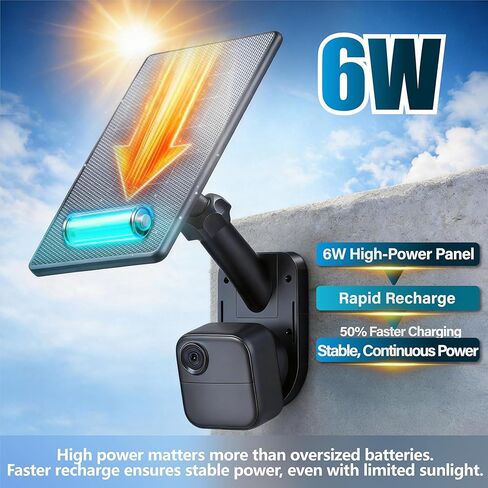 All-in-One 6W Solar Panel for Blink Outdoor 4 (4th Gen), Outdoor 2K+ & XT2/XT3, Integrated Wall & Pole Mount, Waterproof Solar Charger with Built-in Energy Storage (Camera Not Included) in Saudi Arabia