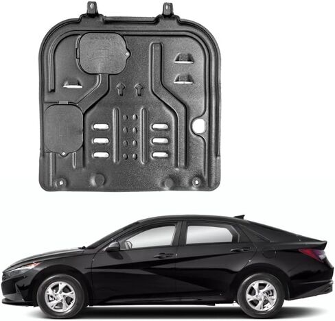 Front Engine Splash Shield Fit for Hyundai Elantra 2021 2022 2023 2024 2025 Skid Plate Suitable for Elantra Engine Guard Cover Mud Flaps Directly Replace Original One Black in Saudi Arabia