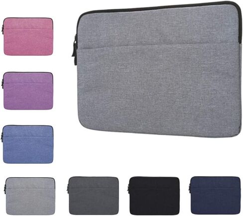 Classic Portable Laptop Sleeve Case Bag, Carrying Protective Notebook Tablet Briefcase Slim Lightweight Handbag Soft Computer Handle Men men Commuter Messe(Black,7inch) in Saudi Arabia