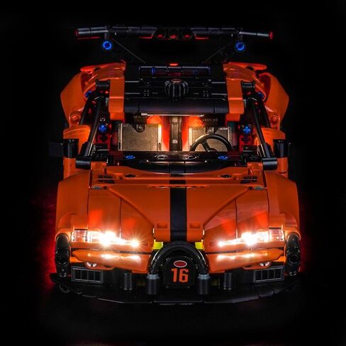 إضاءة LED متوافقة مع LEGO Bugatti Chiron Pur Sport Hypercar 42222 - مصابيح فقط، مجموعة إضاءة متوافقة مع LEGO Technic 42222، غير متضمنة النموذج in Kuwait