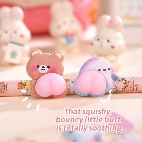Cute Puffy Stickers, Kawaii 3D Bubble Foam Sticker, Puff Squishies Bear Bunny Sticker for Phone Case Notebook DIY (Pink) in Saudi Arabia