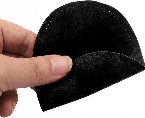 2Pcs Elbow Patches for Jackets and Sweaters, Sew-On Faux Suede Fabric Repair Patches, Oval Fabric Knee Patches for Men's Coats, Shirts, and Pants Restoration (Black) in Saudi Arabia