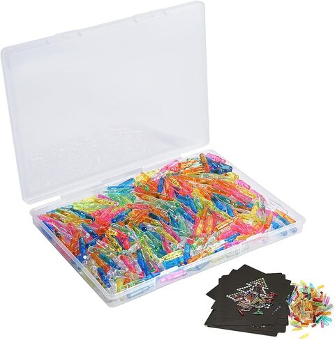 Refill Pegs for Use with Creative Light Up Board, 280 Pcs of Glowing Pegs, Light Up Drawing Board Accessories, 6 Colors, Creative Game Toys, Puzzle Learning Toys, Light Bright Toys for Kids Aged 4 + in Saudi Arabia