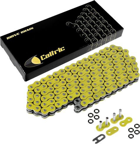 Caltric O-Ring Drive Chain Compatible with Honda 250R Atc250R Atc-250R 1983 1984 Yellow in Kuwait