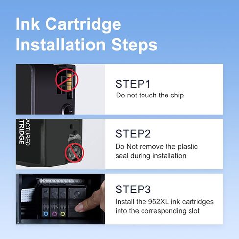 مجموعة خراطيش الحبر SUPRINT 952XL من myCartridge لخراطيش الحبر HP 952XL لطابعة HP OfficeJet Pro 8710 7740 8720 8210 8715 8740 8725، عبوة من 4 عبوات عالية السعة (BCMY) in Kuwait