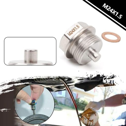 M24-1.5 قابس تصريف الزيت من الفولاذ المقاوم للصدأ مناسب لعام 2012 - استبدال وعاء زيت محرك BMW 11137605018، مناسب لـ 08-20 لكزس تويوتا الأمامية ملء الزيت التفاضلي/قابس التصريف استبدال 90341-24014 in Kuwait