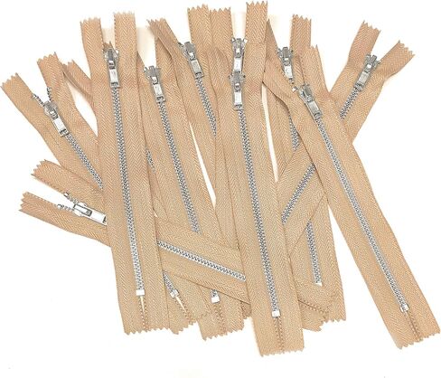 10 pcs Silver Metal Teeth #3 Teeth Zippers - Kyezi Design & Craft (Black, 3 inch) in Saudi Arabia