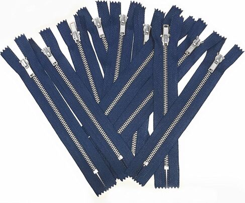 10 pcs Silver Metal Teeth #3 Teeth Zippers - Kyezi Design & Craft (Black, 3 inch) in Saudi Arabia